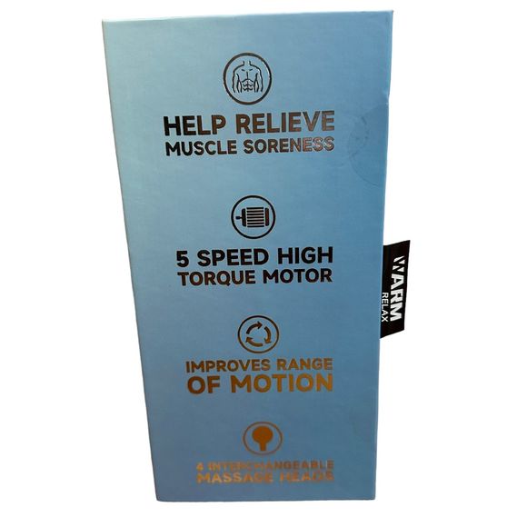 Warm Relax Recovery Massage Gun Max Grip New in Box - Picture 5 of 7